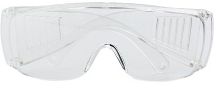 Veiligheidsbril/vuurwerkbril - kunststof - transparant - beschermbril voor volwassenen
