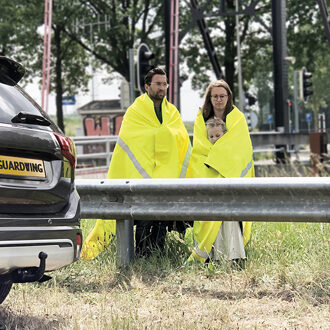 veiligheidsdeken GuardWing 200 x 150 cm polyester geel