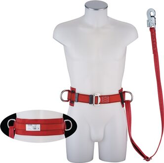 Veiligheidsgordel | EN 358 | lengte ca. 1550 mm | voor lichaamsomvang 750-1200 mm | 1 stuk - 20400 20400