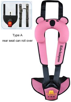 Veiligheidsgordel Voor Autostoel Universele Unisex Lengte Verstelbare Schouder Pad Protector Kussen Iso Interface Bebe Accessoires type A-roze
