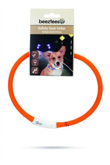 Veiligheidshalsband met USB Oranje 70cm