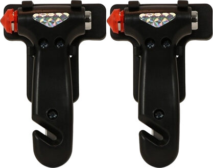 Veiligheidshamer met gordelsnijder - 2x - noodhamer voor auto