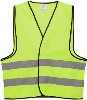 Veiligheidshesje - met Reflectie - Veiligheidsvest - Reflectievest - Veiligheidshesje - Geel - One size