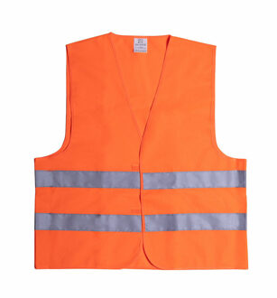Veiligheidshesje - met Reflectie - Veiligheidsvest - Reflectievest - Veiligheidshesje - Oranje - One size