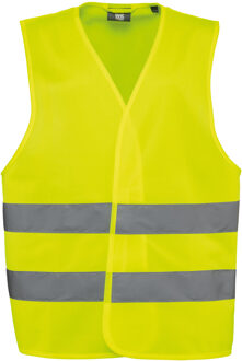 Veiligheidshesje / vestje voor kinderen - geel - maat L - met reflectie - reflectievest