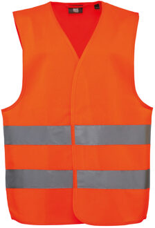 Veiligheidshesje / vestje voor kinderen - oranje - maat M - met reflectie - reflectievest