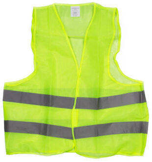 Veiligheidsvest - fluorescerend geel - volwassenen - reflecterende hesjes - One size