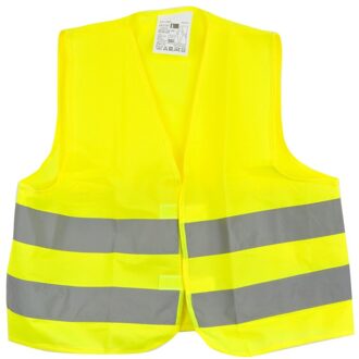 Veiligheidsvest - reflecterend - voor kinderen 3 tot 12 jaar - fluor geel - Veiligheidshesje