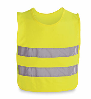 Veiligheidsvest - reflecterend - voor kinderen 3 tot 12 jaar - fluor geel - Veiligheidshesje