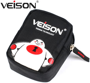 Veison Zwart-Witte Zak voor Disc Alarm Slot Oxford Doek Kleine Lock Bag Opknoping op Motorfiets/Fiets/ fiets Multifunctionele Tas