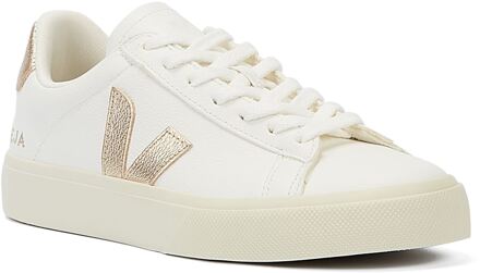 Veja Campo Platine Damestrainers Wit/Goud - maat EU 37 / UK 4