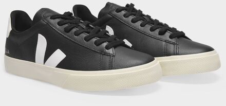 Veja Campo sneakers in zwart en wit chroomvrij leer