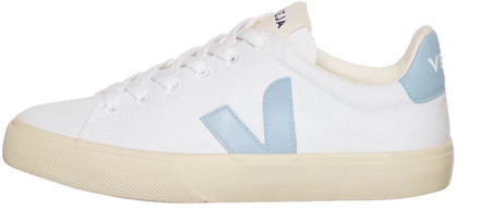 Veja Canvas Wit Staal Sneakers Veja , White , Dames - 38 EU