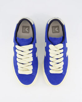 Veja Dames campo suede sneaker Blauw - 40