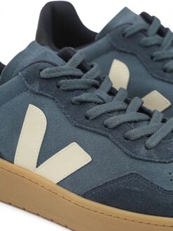 Veja Sneakers V-90 Suede Blauw Donkerblauw - 41,42