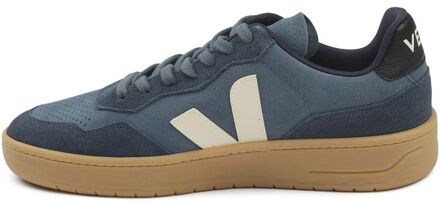 Veja Sneakers V-90 Suede Blauw Donkerblauw - 43