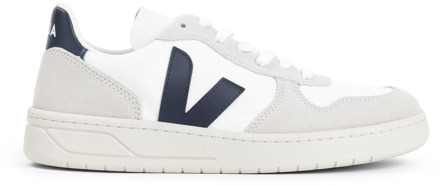 Veja V-10 sneaker met suède details Wit - 46