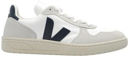 Veja v-10 sneakers heren wit  vx011380 white-nautico suede 42