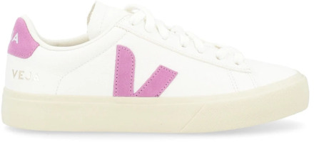 Veja Witte en paarse leren sneaker Veja , White , Dames - 41 Eu,36 EU