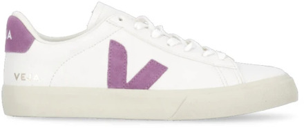 Veja Witte Leren Sneakers Ronde Neus Logo Veja , White , Dames - 40 Eu,38 1/2 Eu,36 Eu,38 Eu,37 1/2 EU