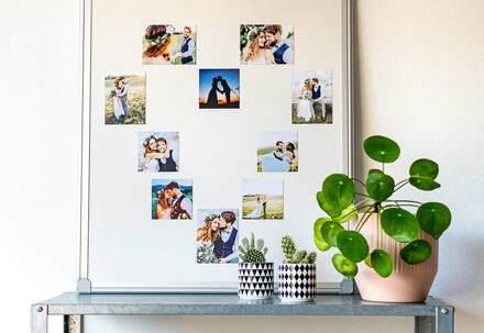 Vel met fotomagneten Staand (Set van 9)