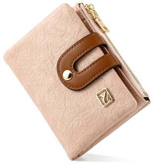 Vele Afdelingen Vrouwen Portefeuilles Zacht Leer Rits Portemonnee Dames Portemonnee Vrouwelijke Kaarthouder Kleine Portemonnee Slanke Portfel Carteira roze