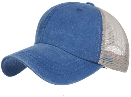 Vele Mooie Xia Shuixi Katoen Licht Panel 9 Kleur Netto Cap Baseball Hoed Pet Zonnehoed B611 blauw