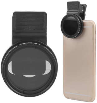Veledge 37Mm Verstelbare Nd Lens Filter ND2-400 Neutrale Dichtheid Universal Voor Alle Smartphones