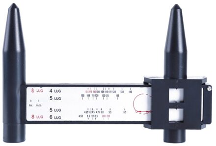 Velg Bout Patroon Sliding Pcd Meten Gauge Heerser 8 Gaten Pcd Heerser Lugs Hub Pitch Meting Tool