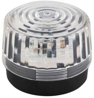 Velleman LED-KNIPPERLICHT - TRANSPARANT - 12 VDC - ø 100 mm Wit