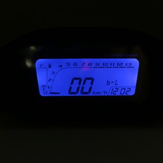 Velocimetro moto moto rcycle Snelheidsmeter Kleurrijke LCD Digitale Snelheidsmeter Kilometerteller Toerenteller W/Speed Sensor Universele Blauw