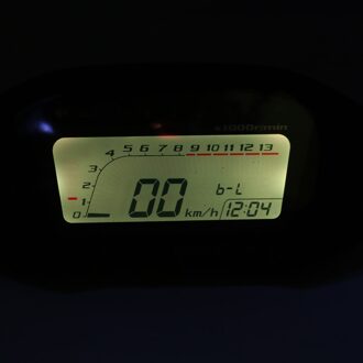 Velocimetro moto moto rcycle Snelheidsmeter Kleurrijke LCD Digitale Snelheidsmeter Kilometerteller Toerenteller W/Speed Sensor Universele Geel