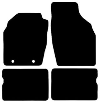 Velours Automatten passend voor Opel Agila A 2000-2002 4-delig HL1560204