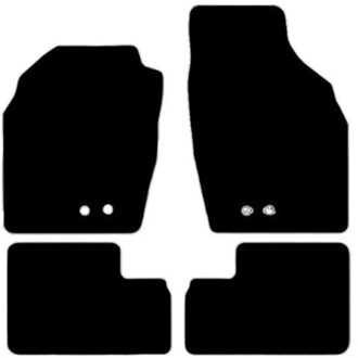 Velours Automatten passend voor Opel Agila A 2002-2008 4-delig HL1560244