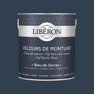 Velours De Peinture Muurverf - Mat - Bleu De Sèvres - 0,5l