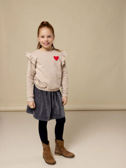 Velours rokje voor meisjes in de kleur - maat 104 Blauw