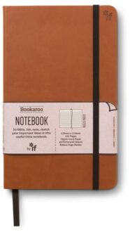 Veltman Distributie Stationery Bookaroo A5 Notebook - Brown