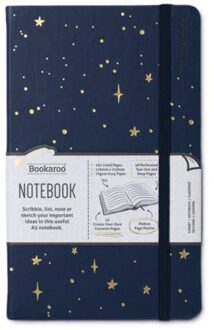 Veltman Distributie Stationery Bookaroo A5 Notebook - Moon & Stars