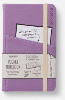 Veltman Distributie Stationery Bookaroo A6 Pocket Notebook- Aubergine