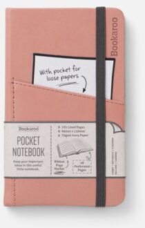 Veltman Distributie Stationery Bookaroo A6 Pocket Notebook- Blusch
