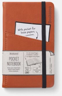 Veltman Distributie Stationery Bookaroo A6 Pocket Notebook- Brown