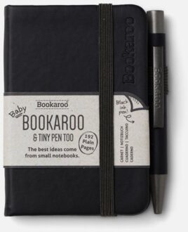Veltman Distributie Stationery Bookaroo A7 Notebook & Pen - Black