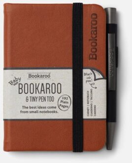 Veltman Distributie Stationery Bookaroo A7 Notebook & Pen - Brown