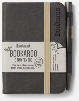 Veltman Distributie Stationery Bookaroo A7 Notebook & Pen - Charcoal