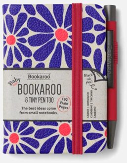 Veltman Distributie Stationery Bookaroo A7 Notebook & Pen - Pink & Purple - Daisy