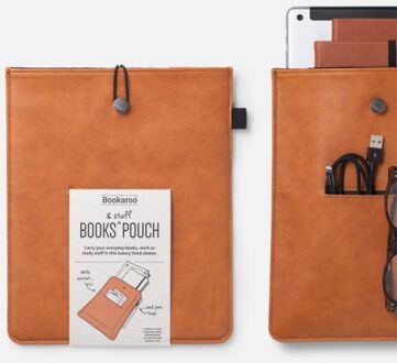 Veltman Distributie Stationery Bookaroo Books & Stuff Pouch - Brown