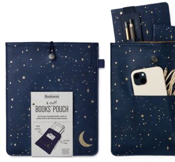 Veltman Distributie Stationery Bookaroo Books & Stuff Pouch - Moon & Stars
