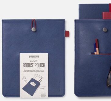 Veltman Distributie Stationery Bookaroo Books & Stuff Pouch - Navy