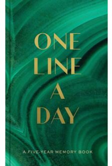 Veltman Distributie Stationery Malachite Green One Line A Day - One Line A Day - Chronicle Books