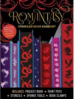 Veltman Distributie Stationery Romantasy Stenciled Book Edges Kit - Chartwell Books